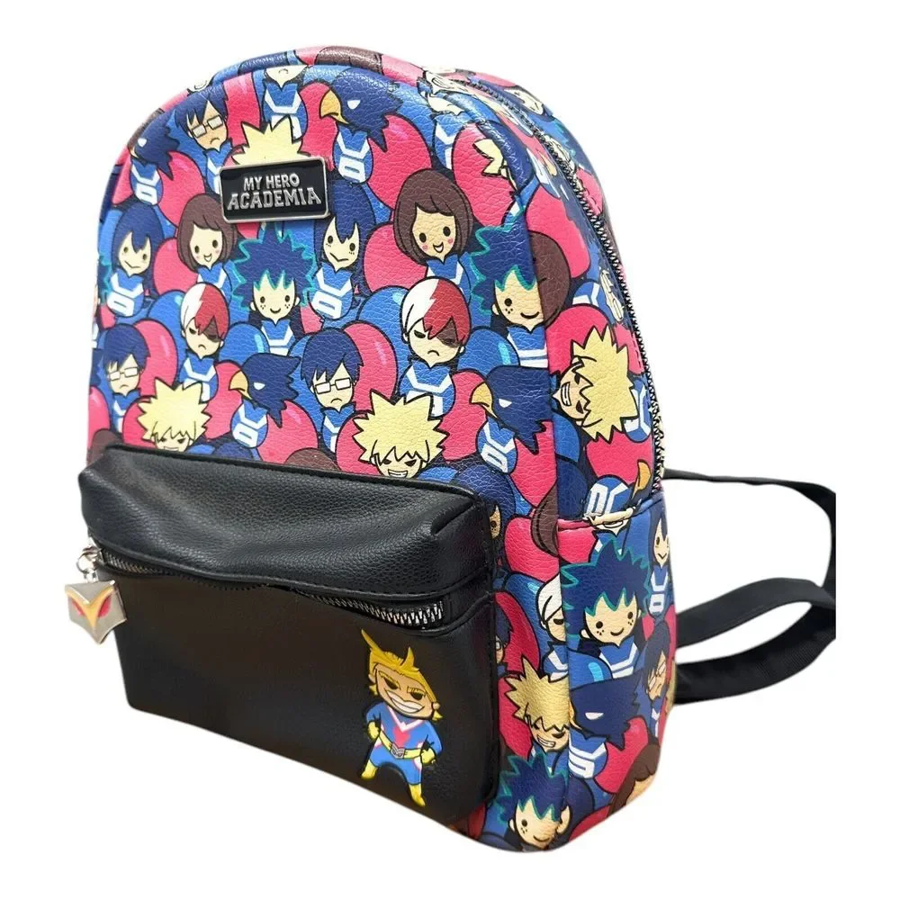 My‎ Hero Academia Chibi Grid Mini Backpack Bag Cute Anime-Themed Durable Stylish